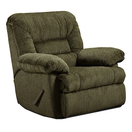 Recliner with Pillow Armrests